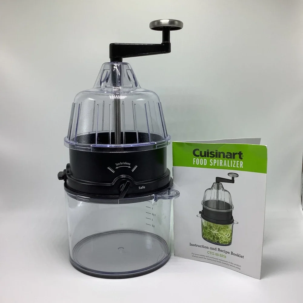 Cuisinart Food Spiralizer Vegetable‎ Pasta Maker Slicer with Recipe Booklet